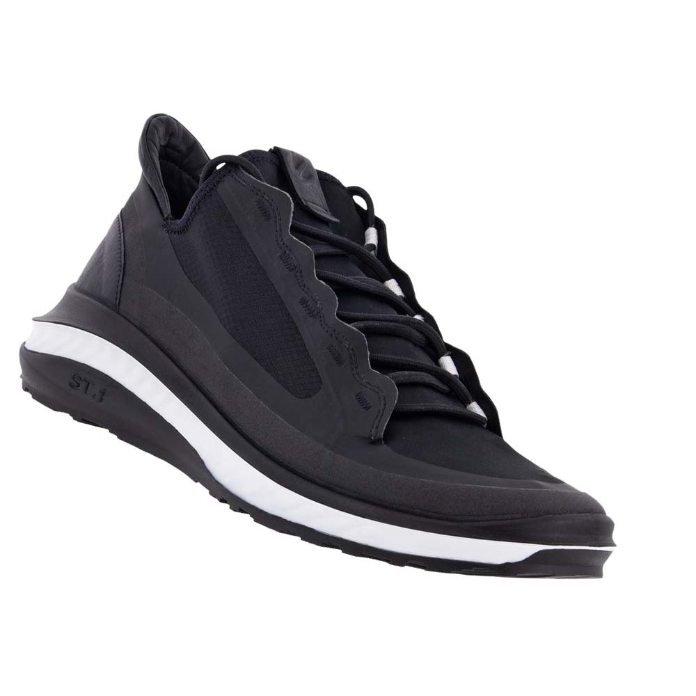 Men's Ecco St.360 Athletic Sneakers Black | USA 660EBC